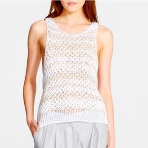 Rag & Bone Open Knit Crochet Tank Top Cotton Coastal Classic Beach Boho Medium